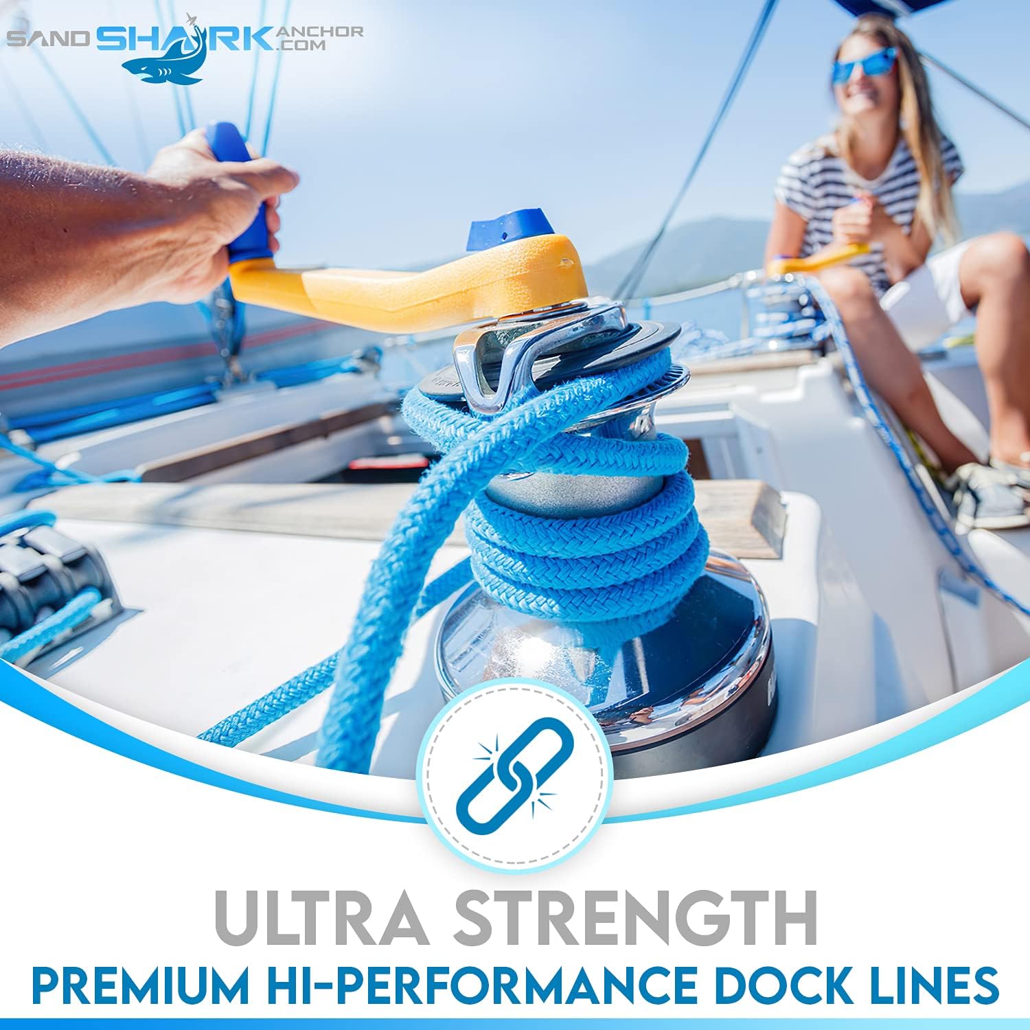 4-Pack Premium Dock Lines – (1/2"x15')