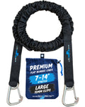 SandShark Premium Flat Bungee Line. Stretches 7-14'. Anchor and Dock Line for Boats, Jet Skis, and Pontoons.